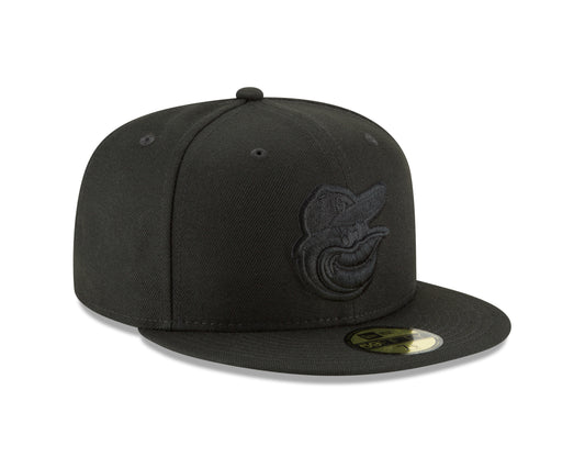 Baltimore Orioles New Era MLB Basic Black on Black 59fifty Fitted Hat