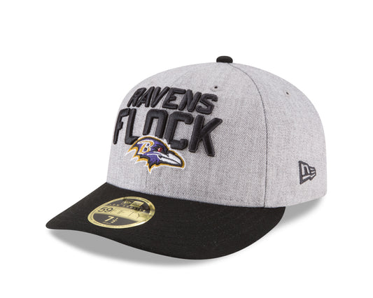 Baltimore Ravens New Era On Stage Draft Low Profile 59FIFTY Fitted Hat - Gray