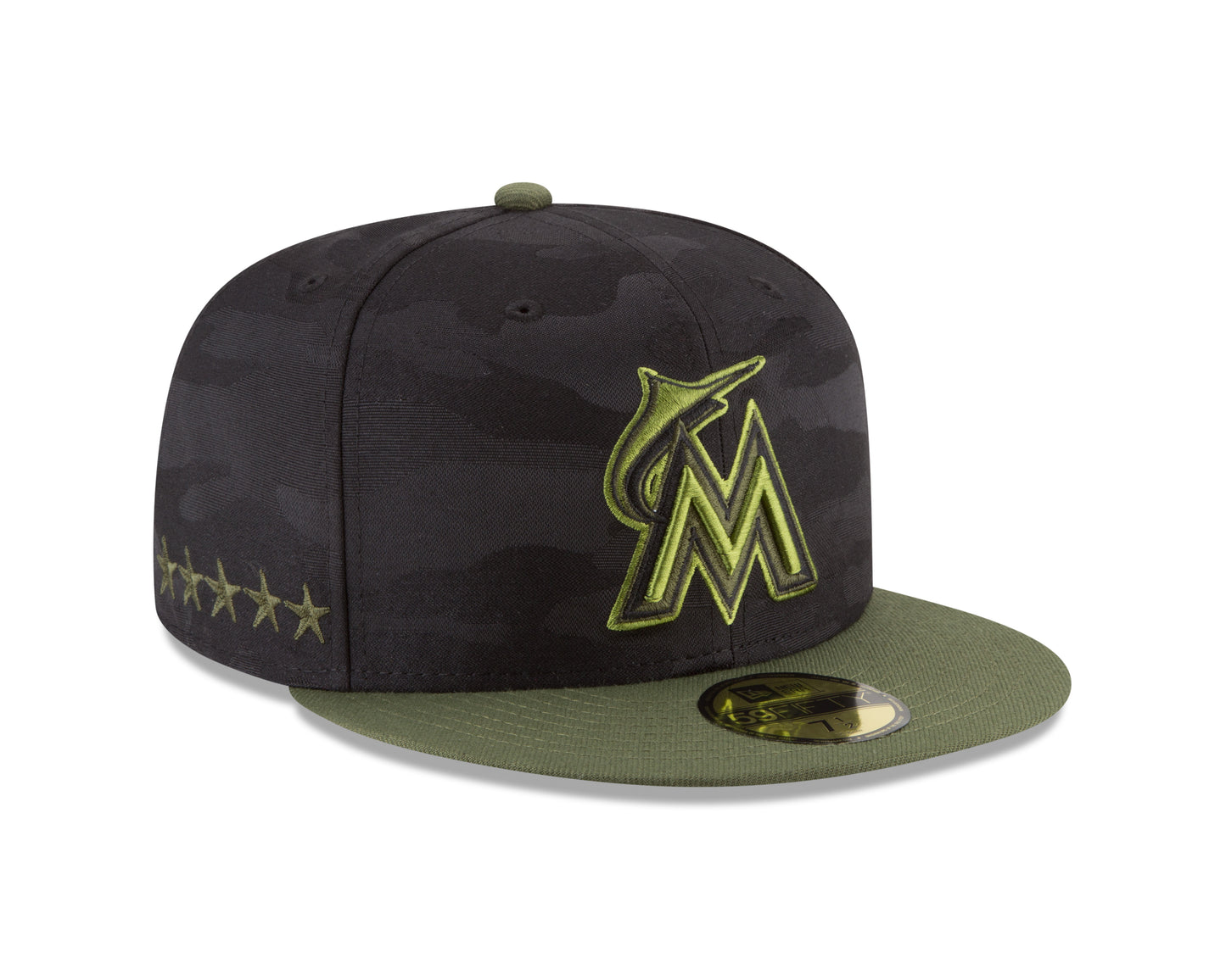 Miami Marlins New Era 2018 Memorial Day On-Field 59FIFTY Fitted Hat