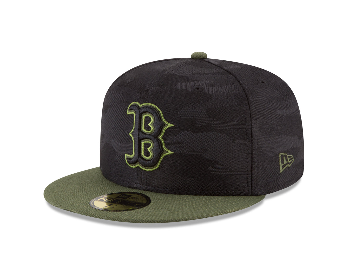 Boston Red Sox New Era Camo Armed Forces Day On-Field 59FIFTY Fitted Hat - Black