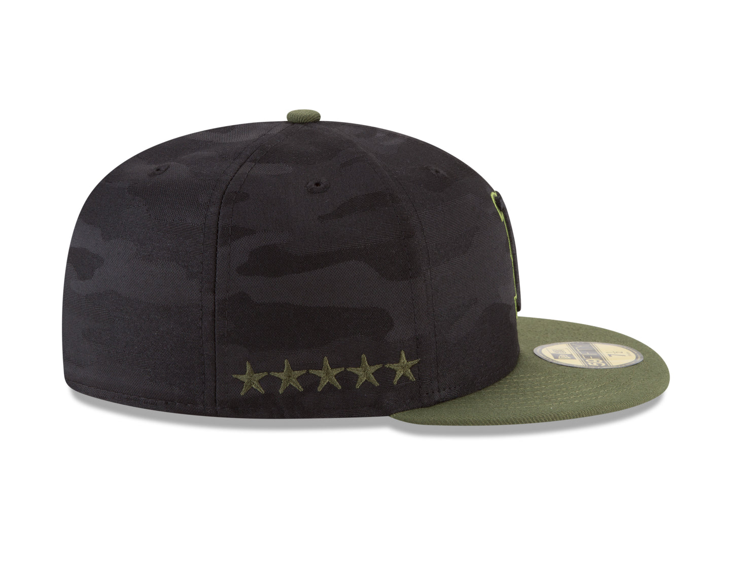 Boston Red Sox New Era Camo Armed Forces Day On-Field 59FIFTY Fitted Hat - Black