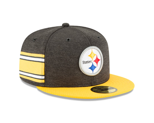 Pittsburgh Steelers 2018 New Era NFL Sideline Home 59FIFTY Fitted Hat - Black