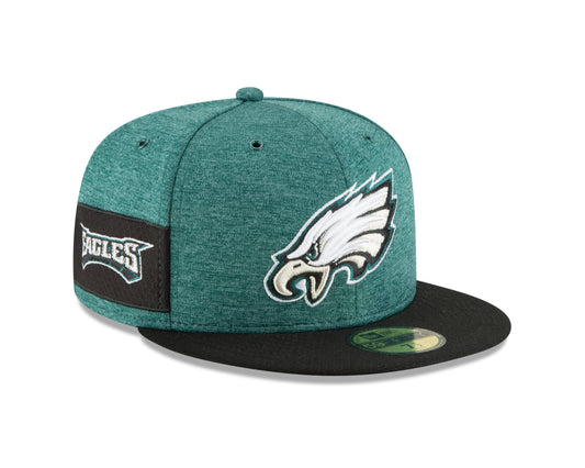 Philadelphia Eagles New Era NFL Sideline Home 59FIFTY Fitted Hat - Green
