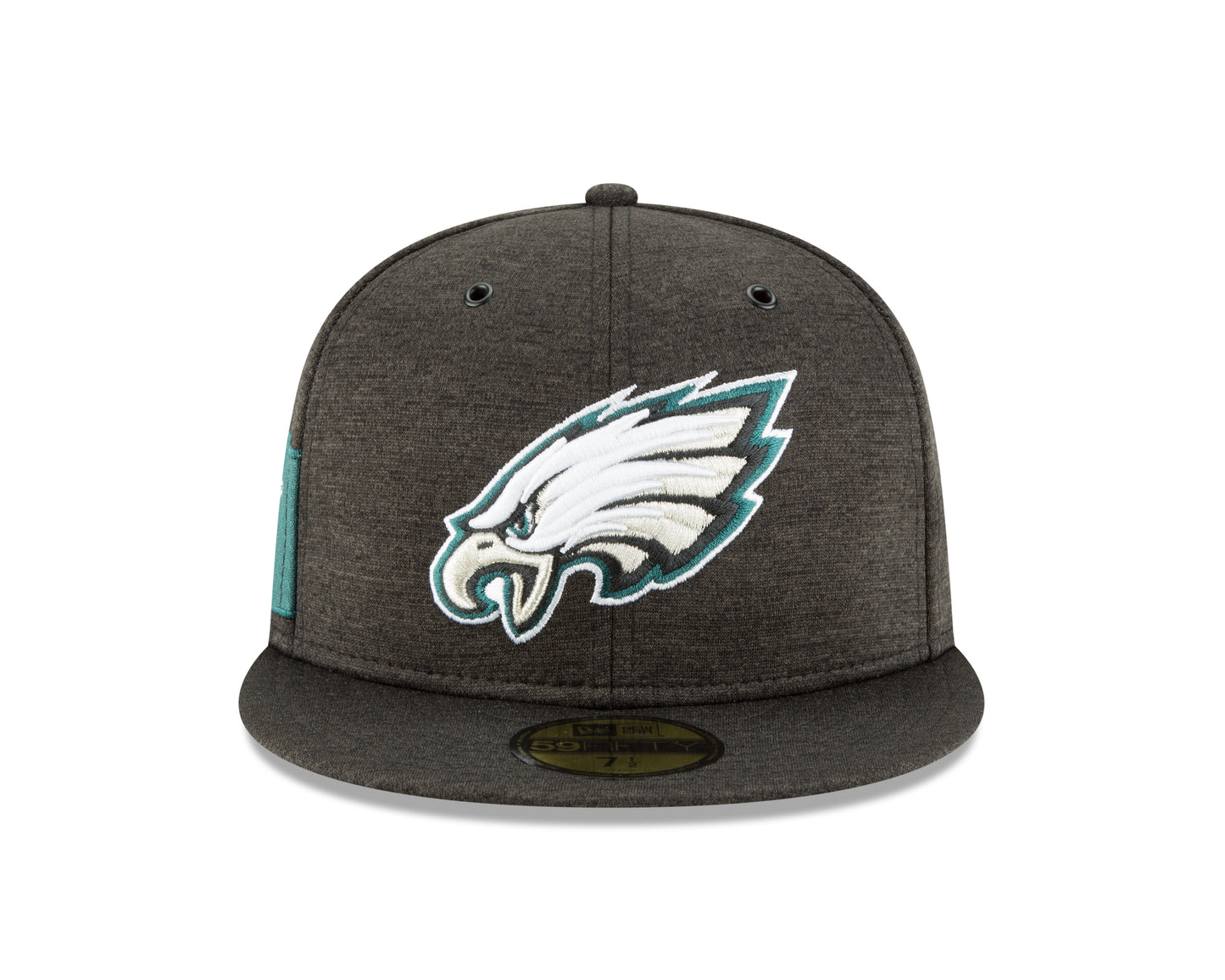 Philadelphia Eagles New Era NFL Sideline Home 59FIFTY Fitted Hat - Black