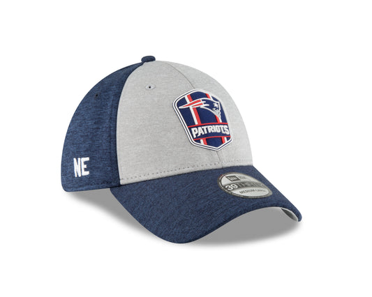 New England Patriots New Era Sideline Road 39THIRTY Flex Hat - Gray