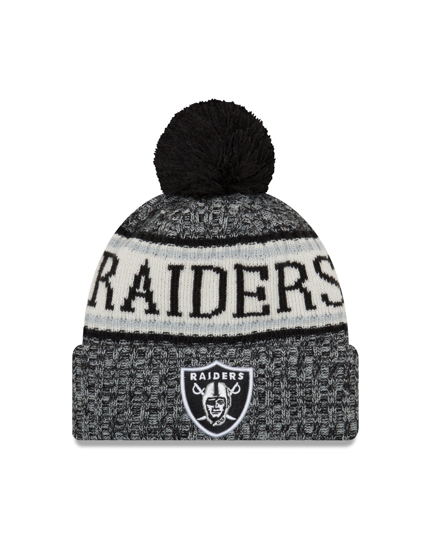 Las Vegas Raiders New Era Sport Knit Sideline Knit Hat - Black