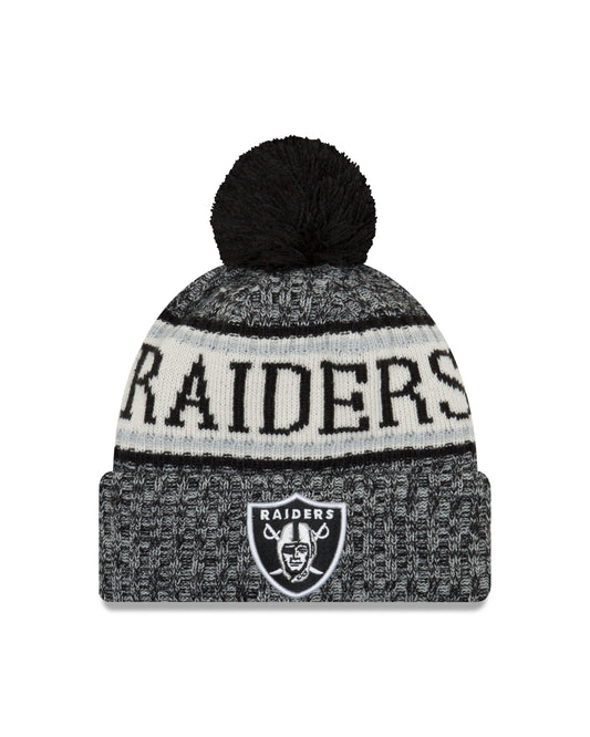 Las Vegas Raiders New Era Sport Knit Sideline Knit Hat - Black