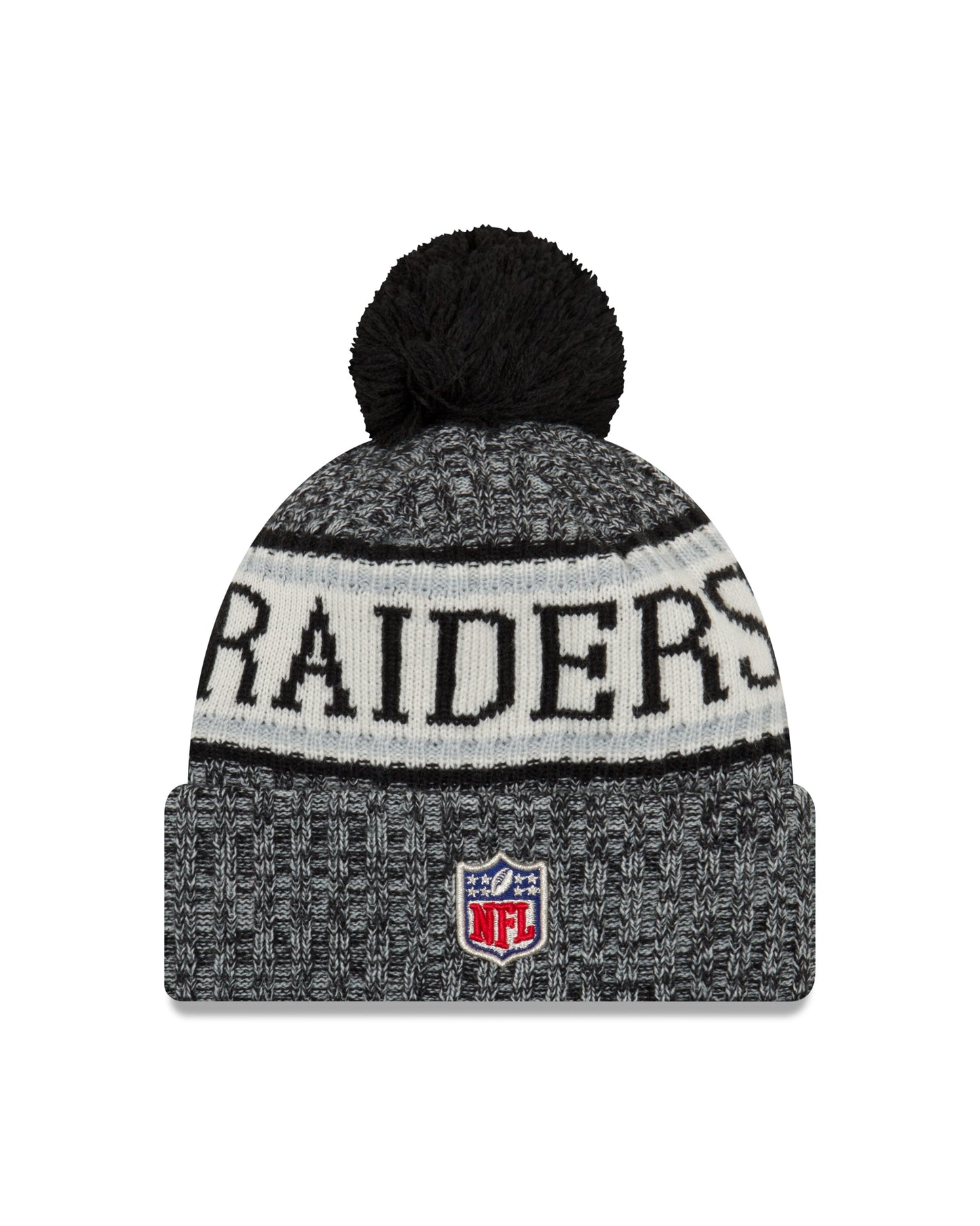 Las Vegas Raiders New Era Sport Knit Sideline Knit Hat - Black