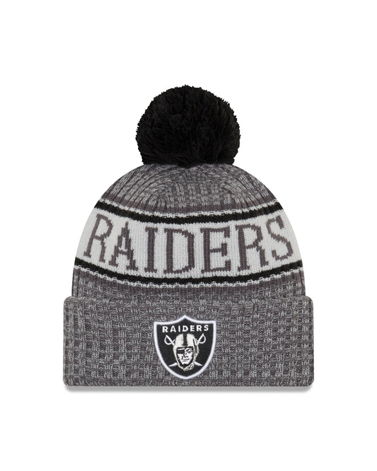 Las Vegas Raiders  New Era 2018 NFL Sideline Sport Knit Hat – Graphite