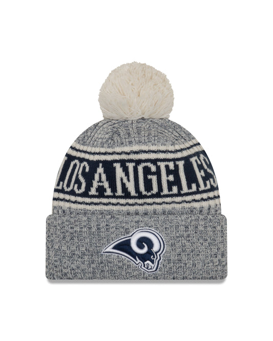 Los Angeles Rams New Era Revers Sport Knit Sideline Knit Hat - Gray