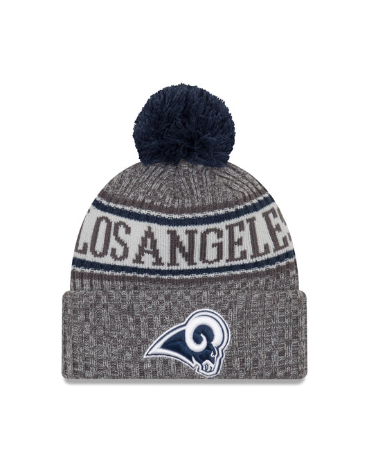 Los Angeles Rams New Era NFL Sideline Sport Knit Hat - Graphite