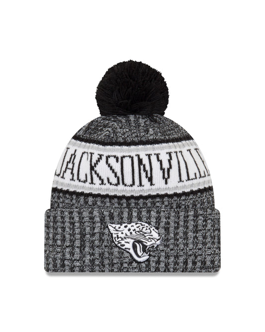 Jacksonville Jaguars New Era Sport Knit Sideline Knit Hat - Black / White