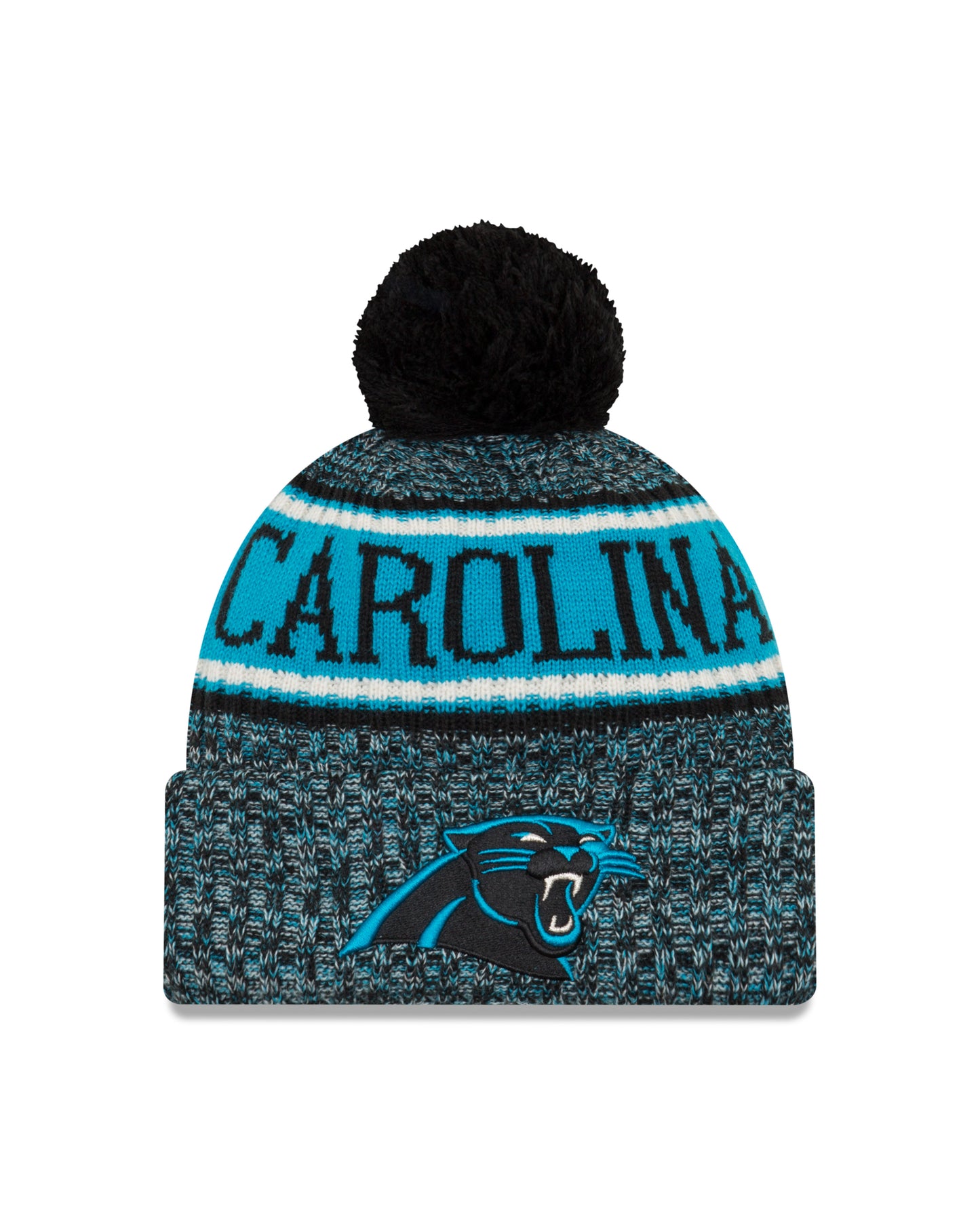 Carolina Panthers New Era Team Reverse Sport Knit Hat - Blue / Black