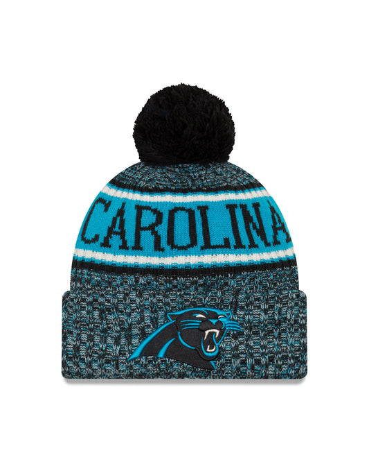 Carolina Panthers New Era Team Reverse Sport Knit Hat - Blue / Black
