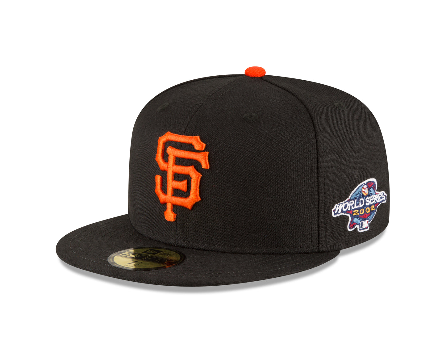 San Francisco Giants New Era 2002 World Series Patch 59FIFTY Fitted Hat - Black