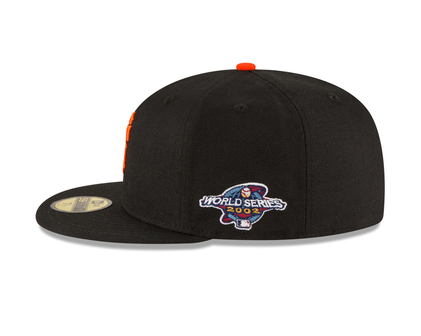 San Francisco Giants New Era 2002 World Series Patch 59FIFTY Fitted Hat - Black