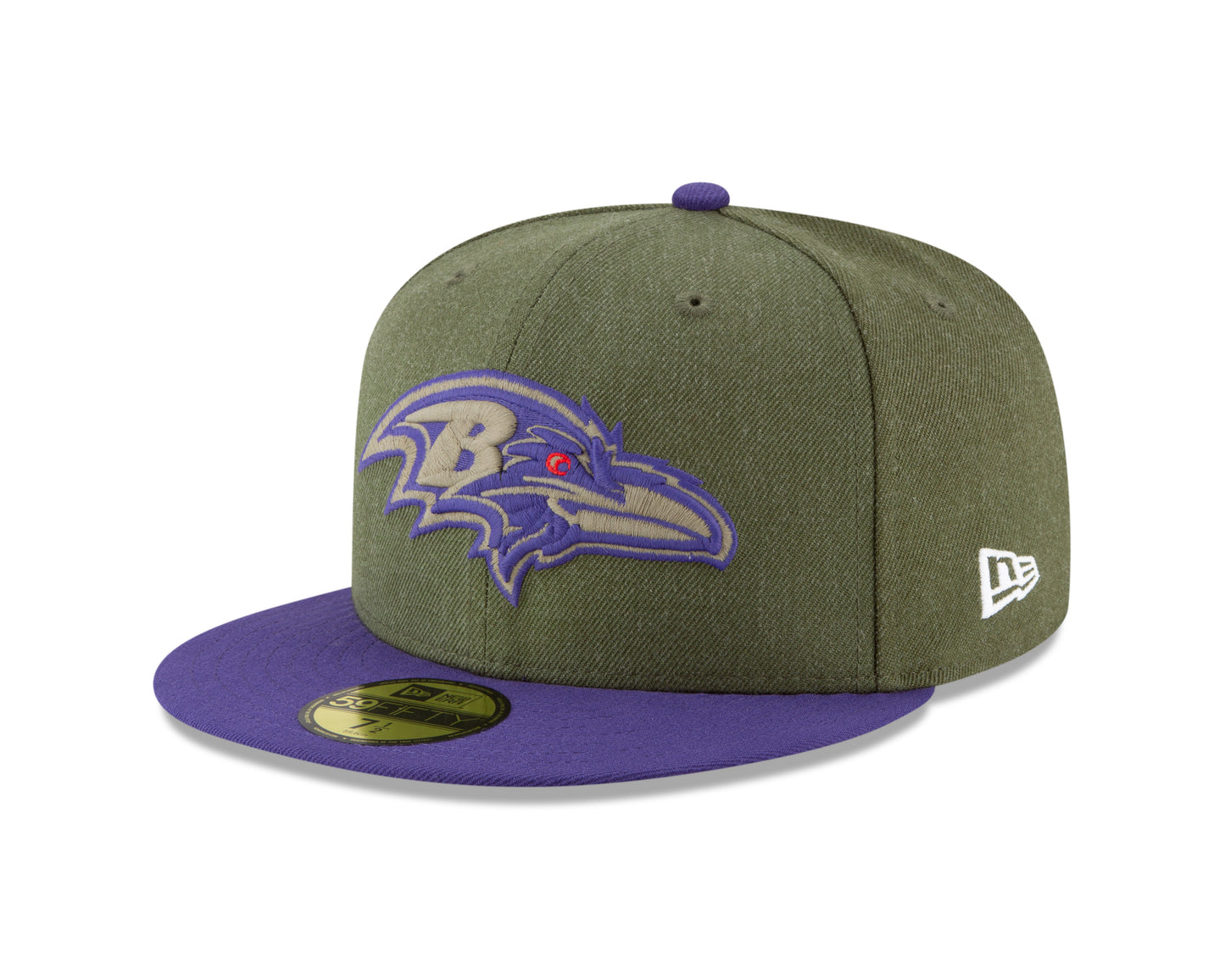 Baltimore Ravens New Era Salute to Service 59FIFTY Fitted Hat - Green