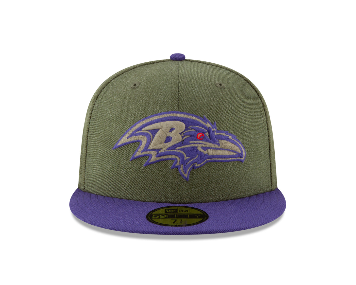 Baltimore Ravens New Era Salute to Service 59FIFTY Fitted Hat - Green