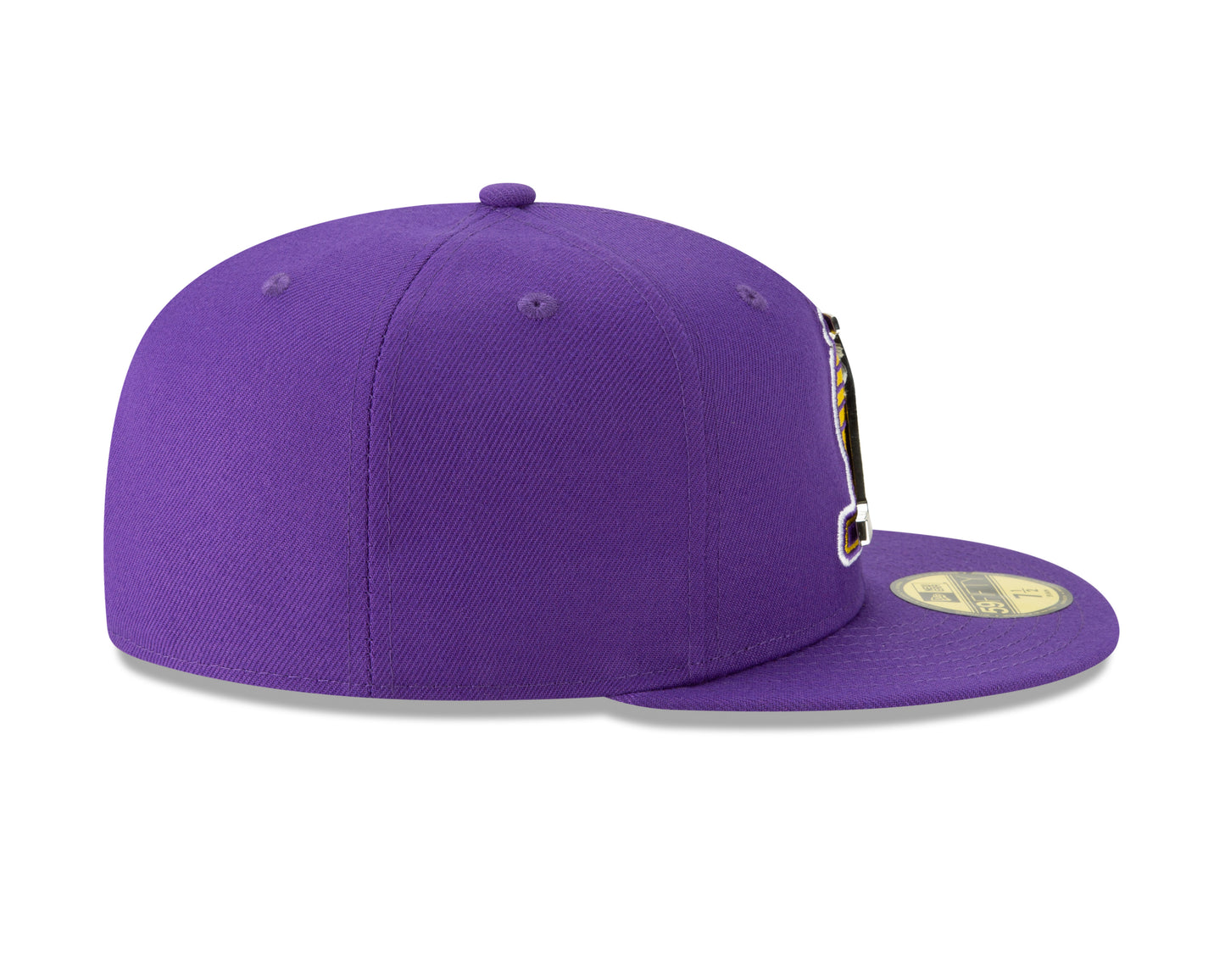Los Angeles Lakers New Era NBA Metal Thread 59fifty Fitted Hat - Purple