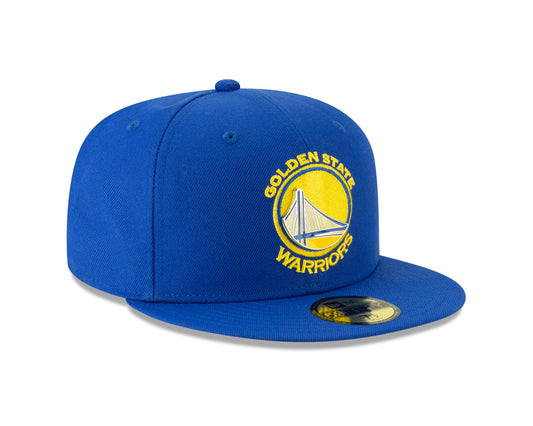 Golden State Warriors New Era NBA Metal Thread 59fifty Fitted Hat - Blue