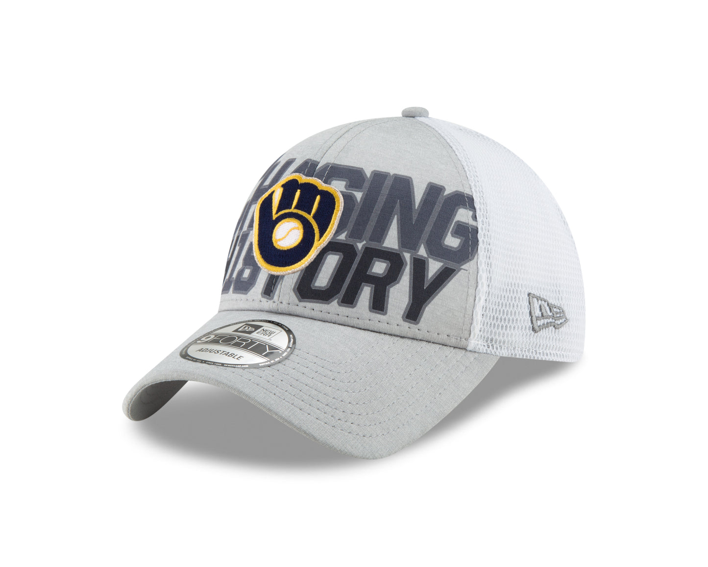 Milwaukee Brewers New Era Division Series Winner Locker Room 9FORTY Adjustable Hat