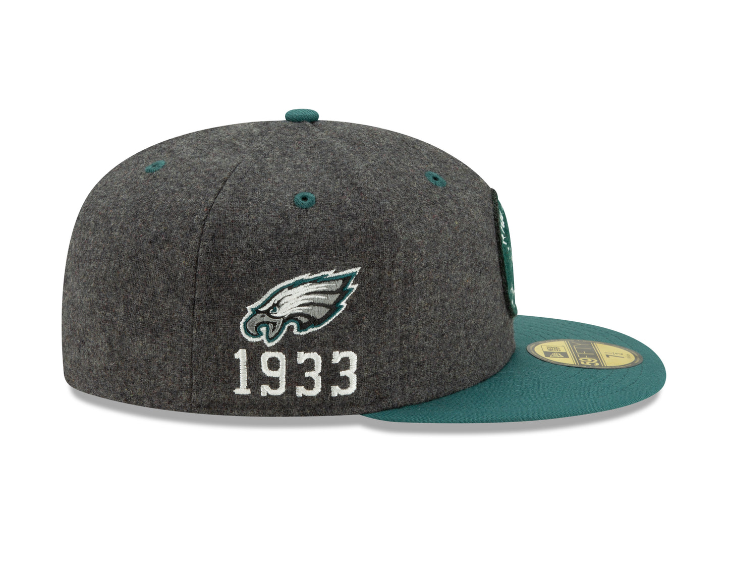 Philadelphia Eagles On-Field 59Fifty Sideline Establishment 1933 Hat - Gray