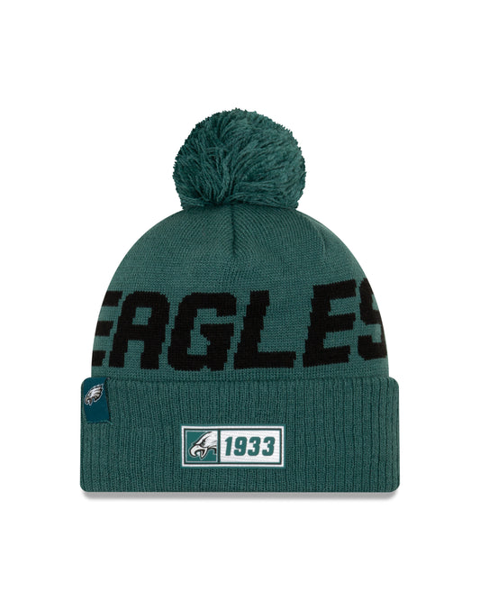 Philadelphia Eagles New Era Sideline Sport Road Knit Hat
