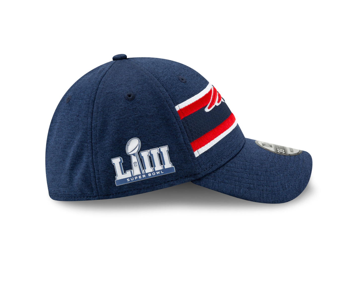 New England Patriots New Era Super Bowl LIII Sideline 39THIRTY Flex Hat - Blue