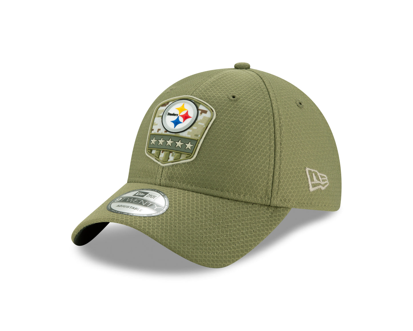 Pittsburgh Steelers New Era Salute to Sevcies 9TWENTY Adjustable Hat - Olive
