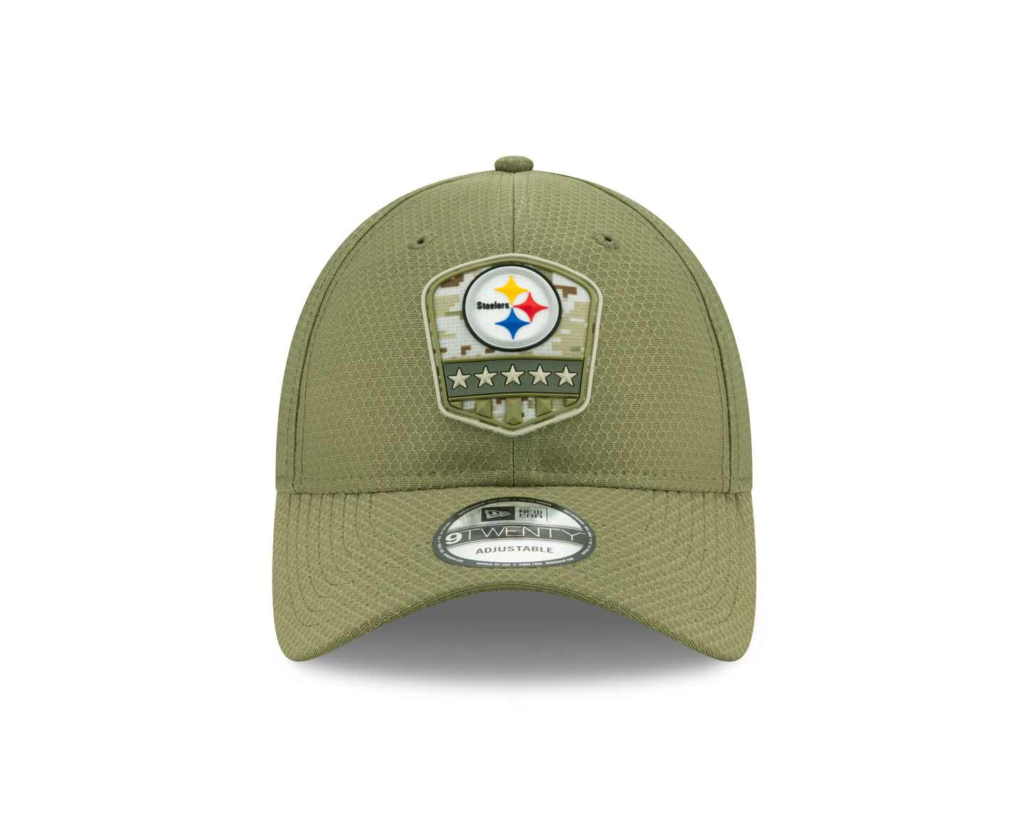 Pittsburgh Steelers New Era Salute to Sevcies 9TWENTY Adjustable Hat - Olive