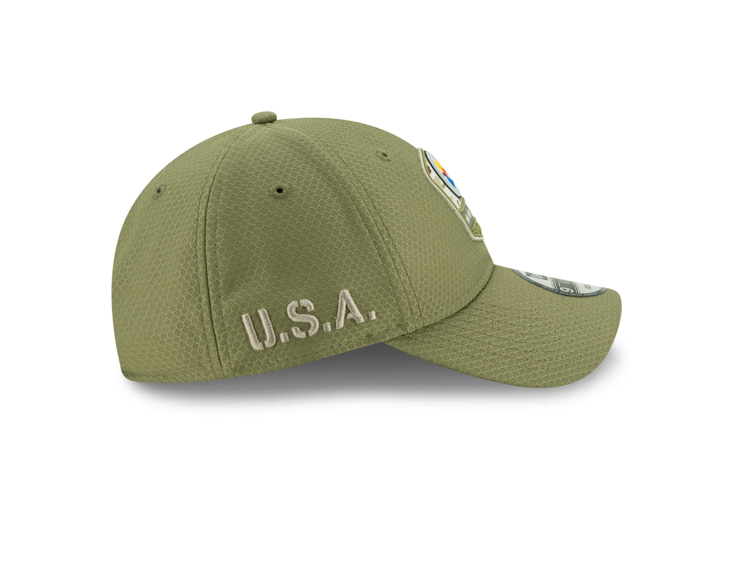 Pittsburgh Steelers New Era Salute to Sevcies 9TWENTY Adjustable Hat - Olive