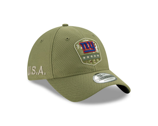 New York Giants New Era Salute to Sevcies 9TWENTY Adjustable Hat - Olive