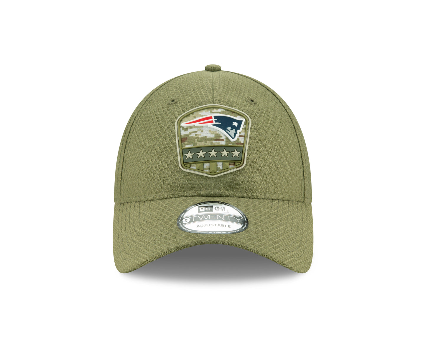 New England Patriots New Era Salute to Service 9Twenty Adjustable Hat Olive