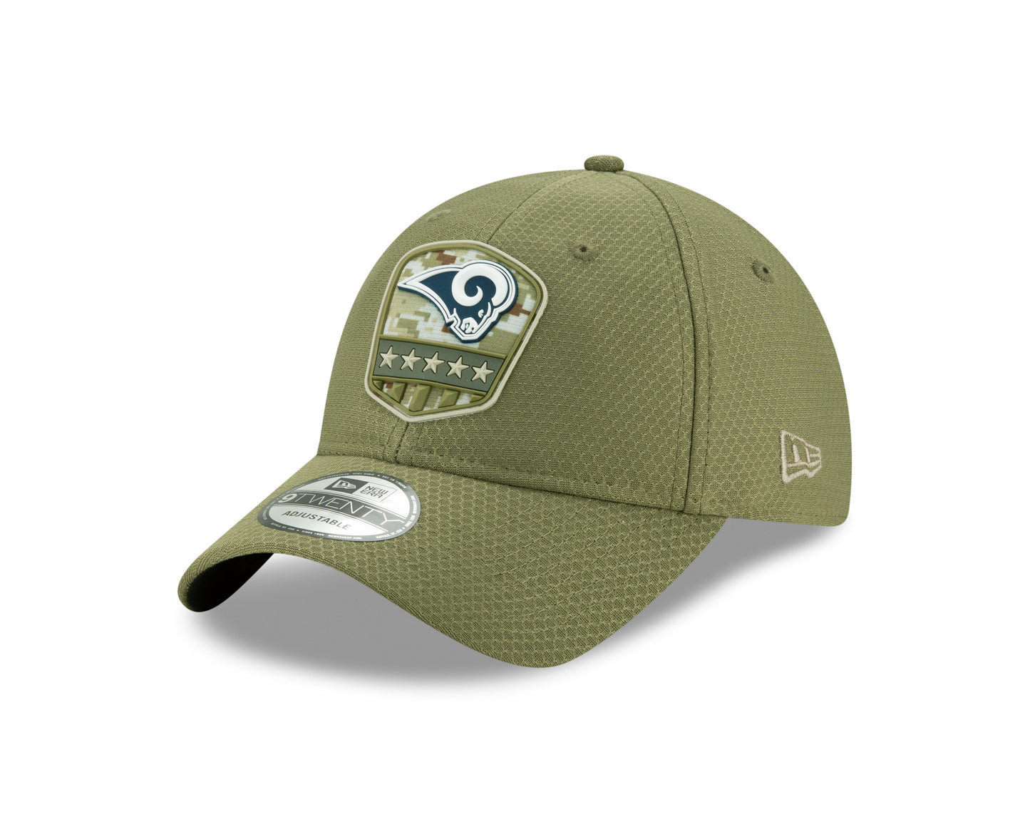 Los Angeles Rams New Era Salute to Service 9Twenty Adjustable Hat Olive