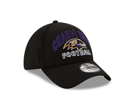 Baltimore Ravens New Era Alterante Draft Charm City 39Thirty Flex Hat