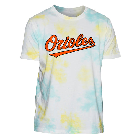 Baltimore Orioles New Era Color Pack Tie-dye Pastel T-shirt
