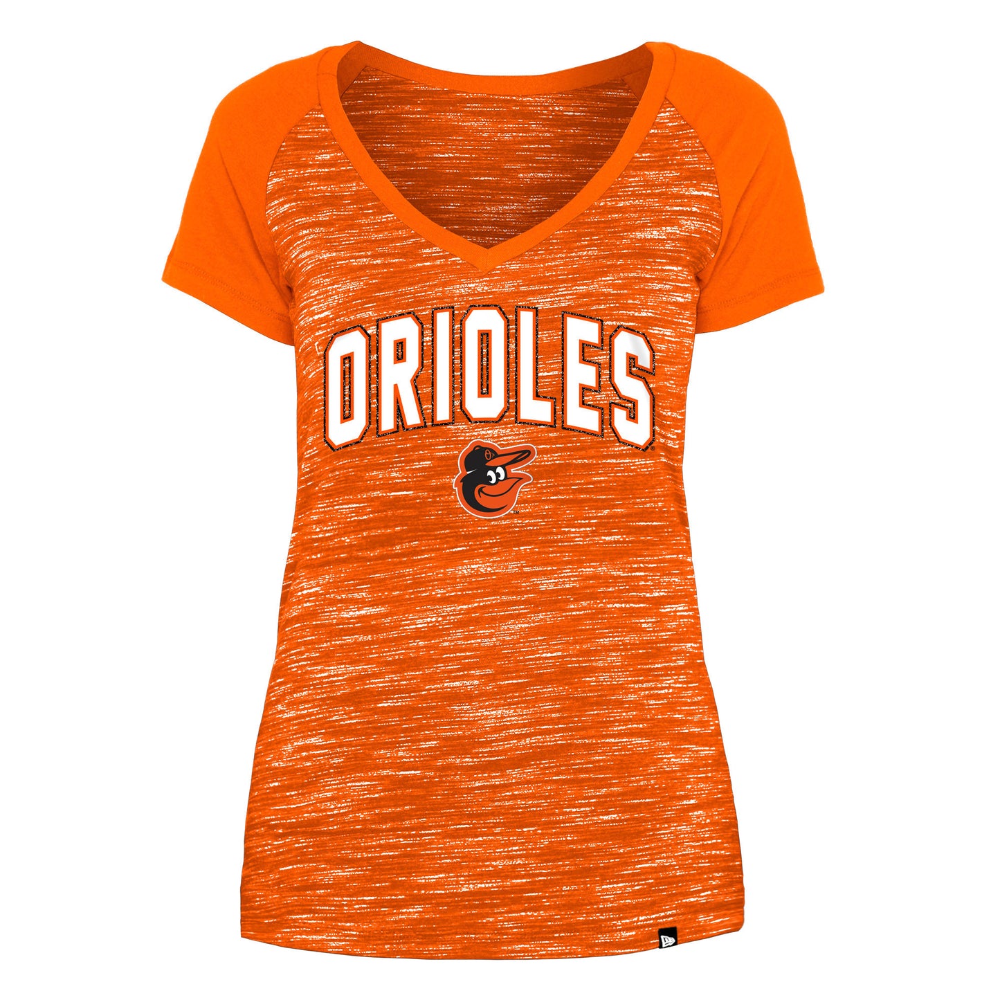 Baltimore Orioles Space Dye V-neck Women's T-Shirt