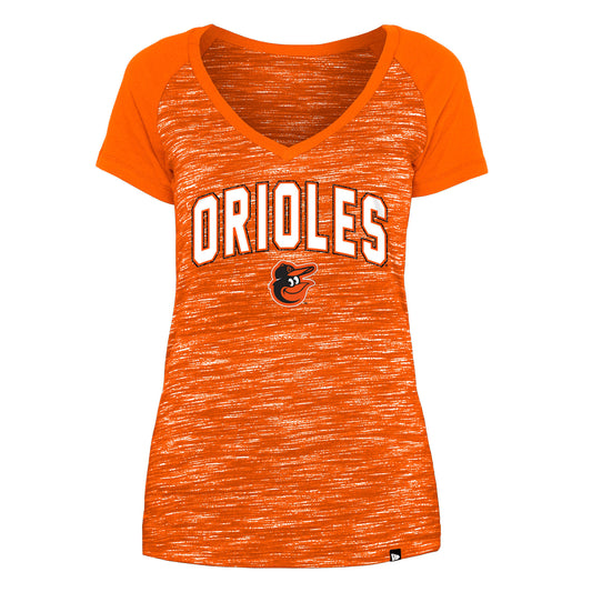 Baltimore Orioles Space Dye V-neck Women's T-Shirt