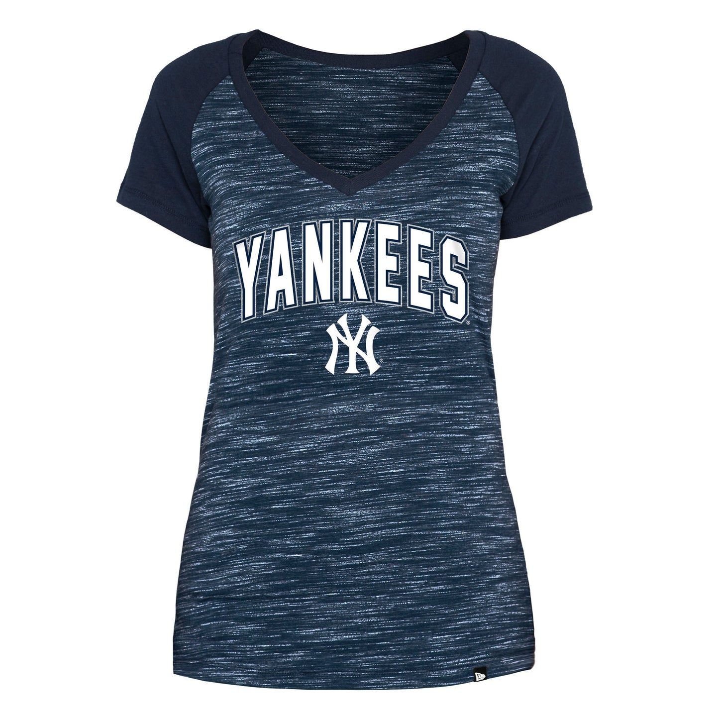 New York Yankees Space Dye V-neck Women's T-Shirt