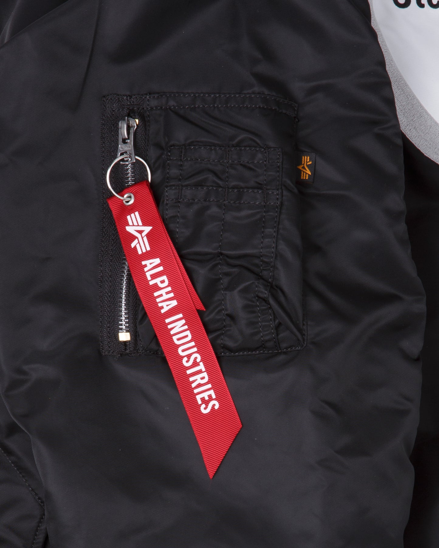 Pittsburgh Steelers Alpha Industries MA-1 Reversible Bomber Jacket- Black