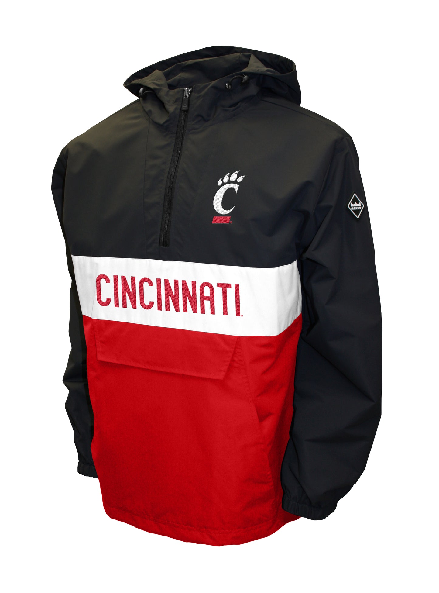 Cincinnati Bearcats Franchise Club Alpha Anorak Quarter-Zip Pullover Jacket - Black