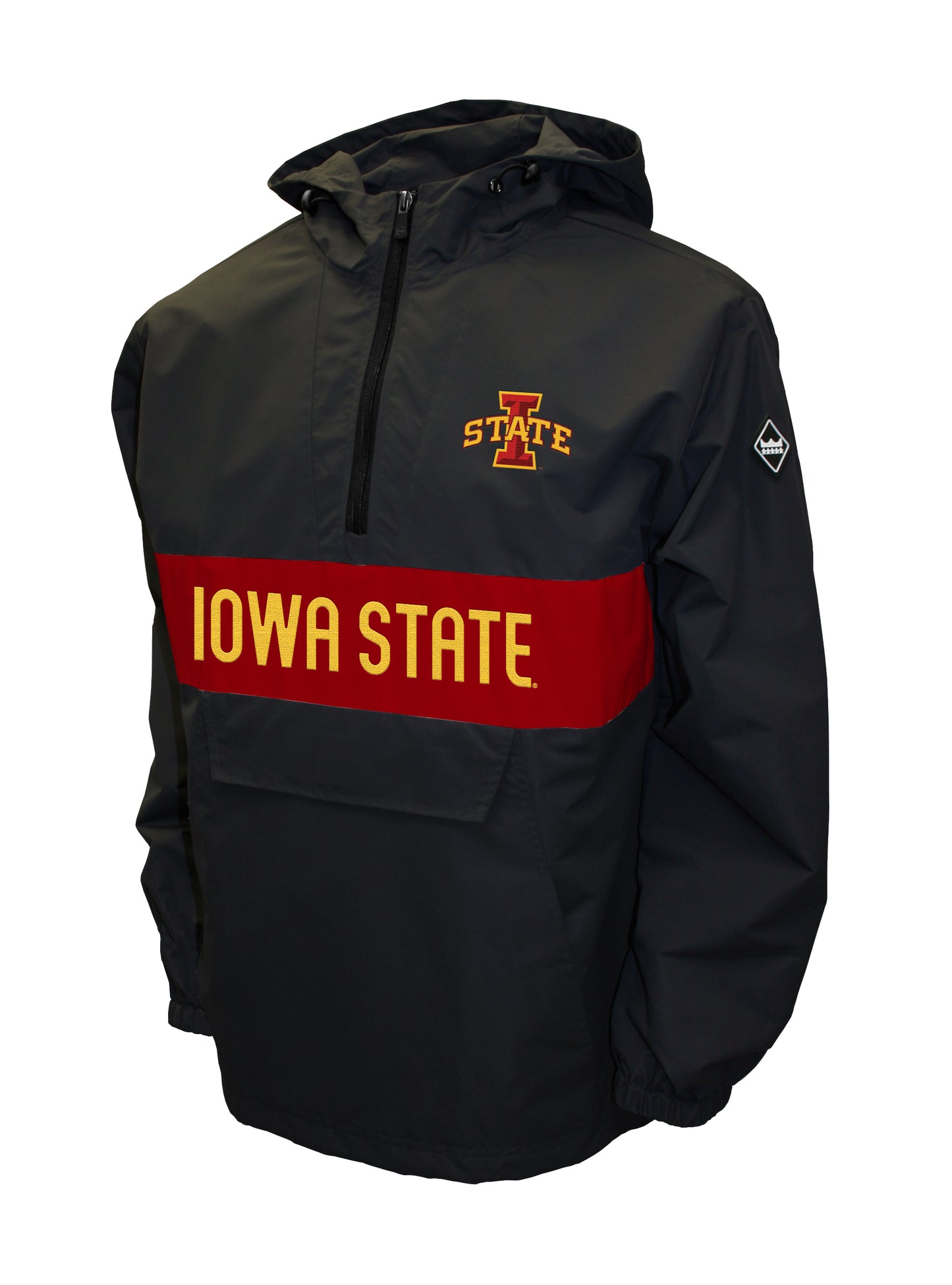 Iowa State Cyclones Franchise Club Alpha Anorak Quarter-Zip Pullover Jacket - Black