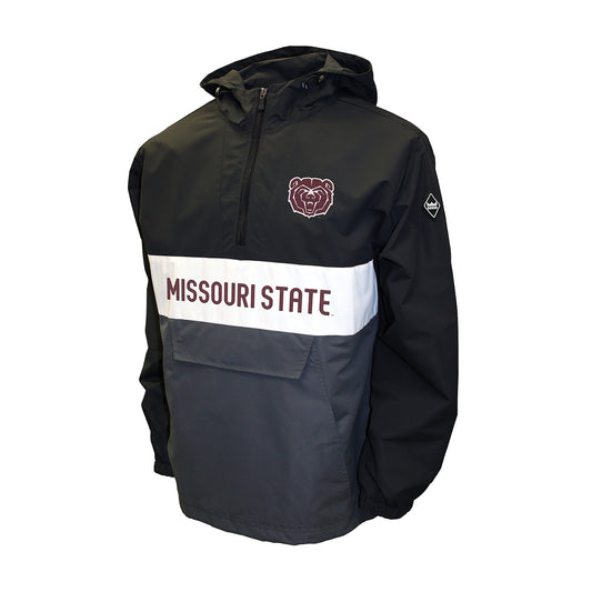 Missouri State Bears Franchise Club Alpha Anorak Quarter-Zip Pullover Jacket - Black