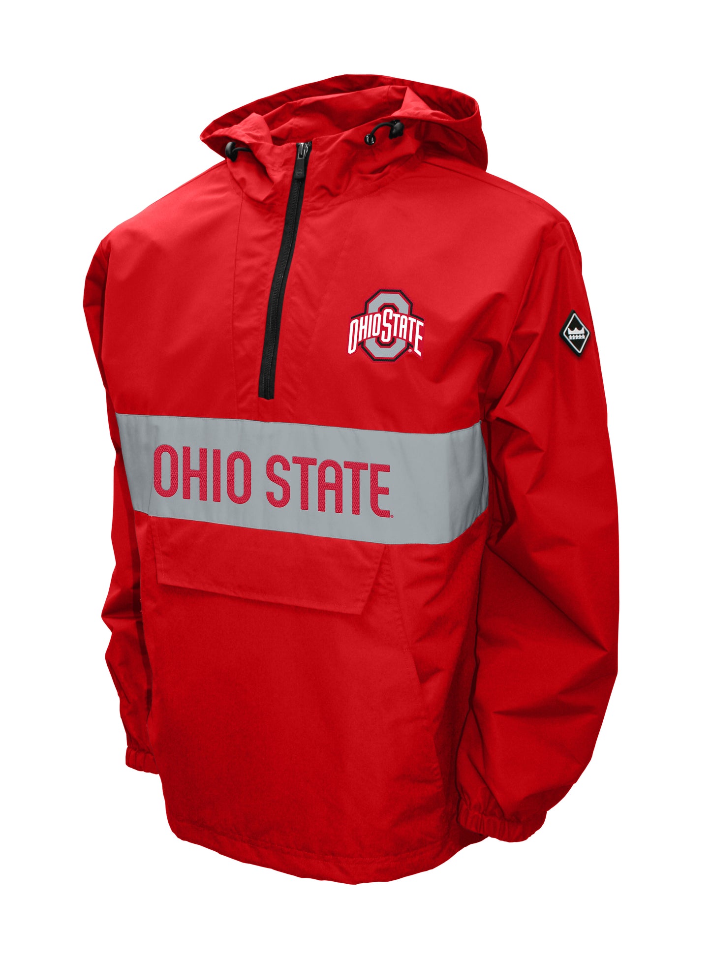 Ohio State Buckeyes Franchise Club Alpha Anorak Quarter-Zip Pullover Jacket - Red