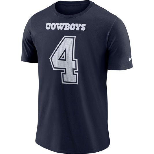 Dallas Cowboys Nike #4 Dak Prescott Pride Player Wordmark T-shirts- Blue