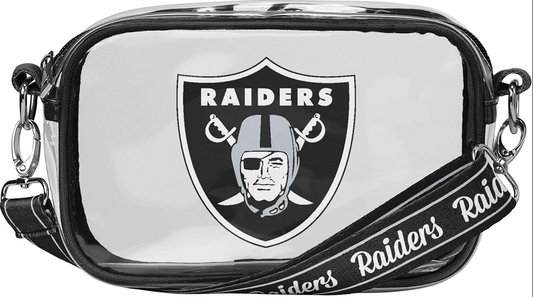 Las Vegas Raiders FOCO Team Stripe Clear Crossbody Bag