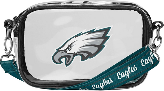 Philadelphia Eagles FOCO Team Stripe Clear Crossbody Bag