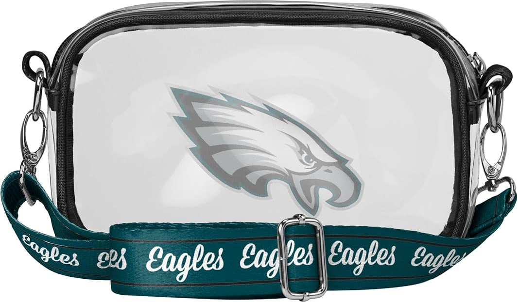 Philadelphia Eagles FOCO Team Stripe Clear Crossbody Bag