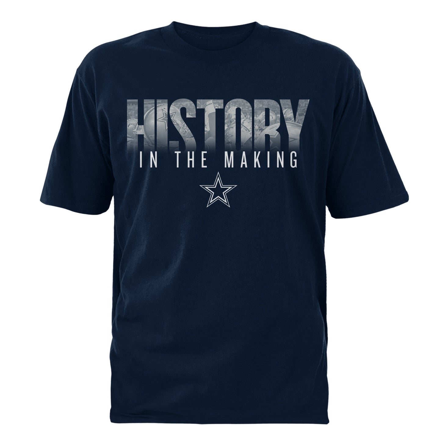 Dallas Cowboys History In The Making Stats Men's T-Shirt - Navy