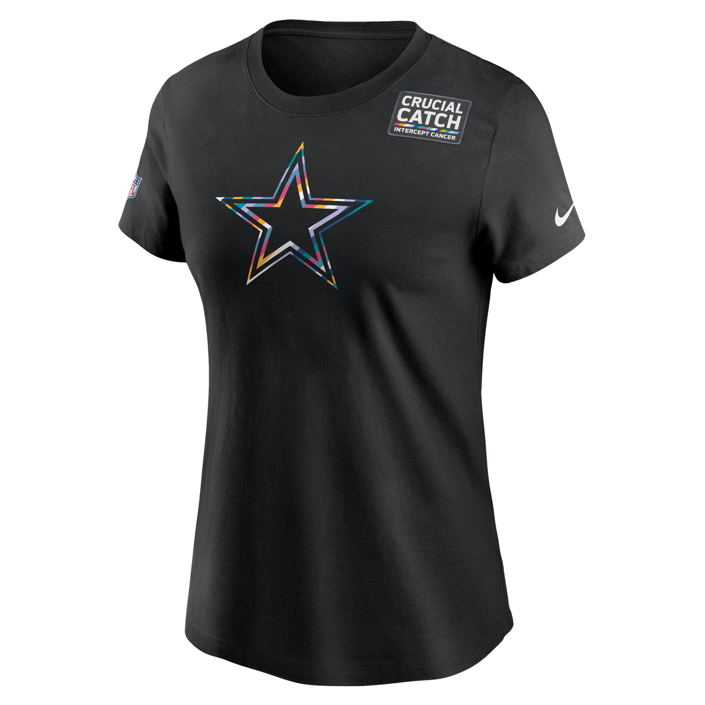 Dallas Cowboys Nike Women's Crucial Catch Team Performance T- Shirt